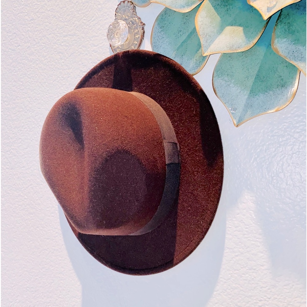 🎩 FEDORA HAT XL BROWN NWOT ✨